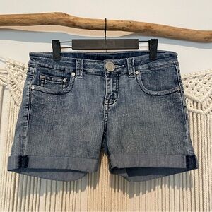 Y2K Denim Cuffed Casual Stretchy Jean Shorts Sz 11/12